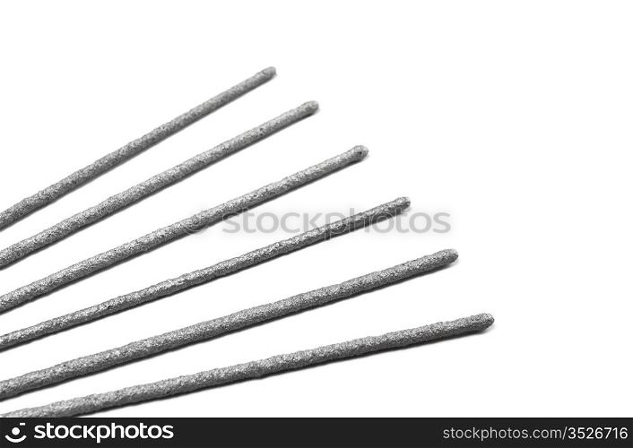 laying sparklers isolated on white background