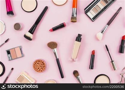 layout cosmetic makeup beauty products