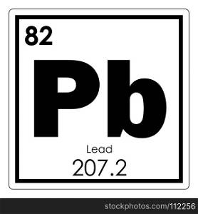 Lead chemical element periodic table science symbol