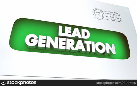 Lead Generation Marketing Advertising Campaign 3d Illustration