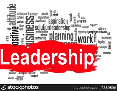 Leadership word cloud image with hi-res rendered artwork that could be used for any graphic design.. Teamwork word cloud