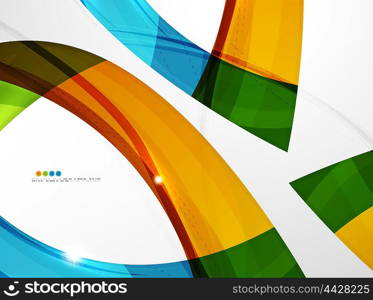 Leaf shape wave abstract background. Leaf shape wave abstract background. Wave elements with glossy light effects