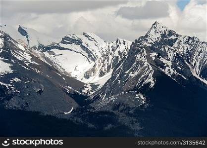 Leah and Samson Peaks, Jasper National Park, Alberta, Canada