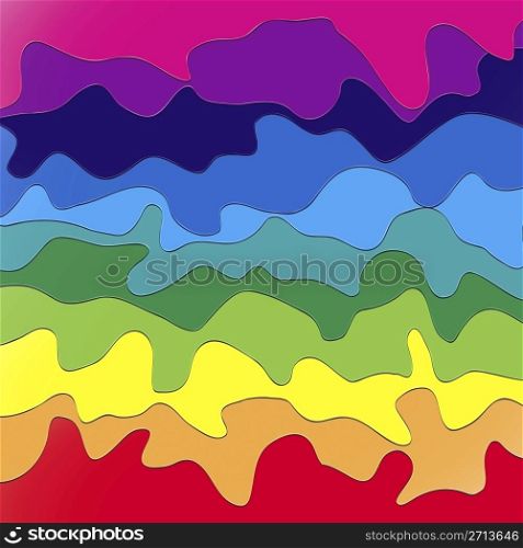 Leaks of a multicolored paint - abstract background