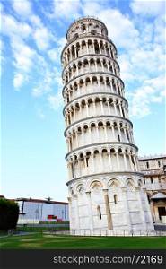 Leaning Tower of Pisa in Tuscany, Italy
