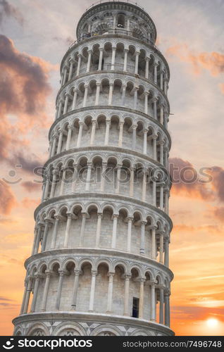 Leaning Tower of Pisa. Italy. Europe