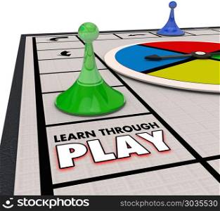 Learn Through Play Board Game Education 3d Illustration