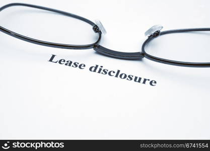 Lease disclosure