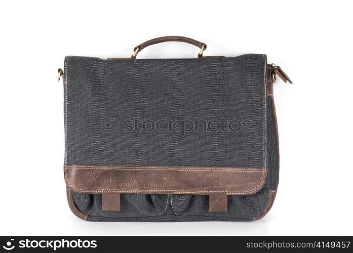 leather bag isolated on a white background