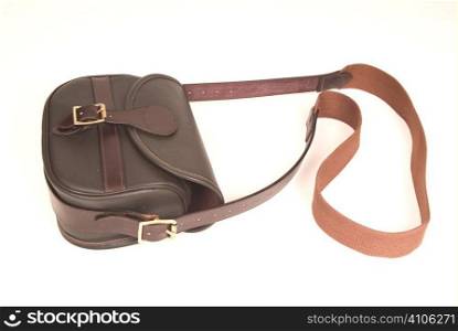 Leather cartridge bag for shooting