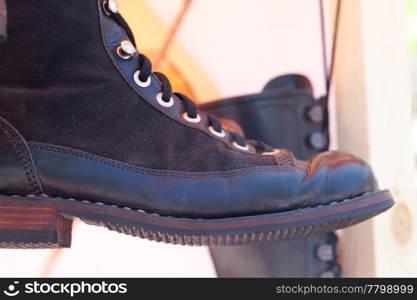 leather shoes at the fair