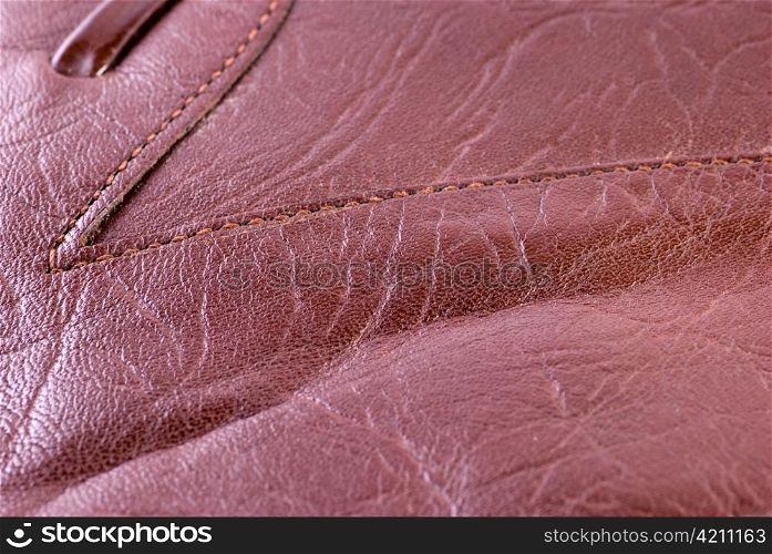 leather texture, shallow dof