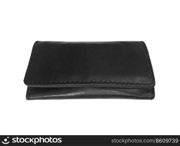 leather wallet isolated on white background