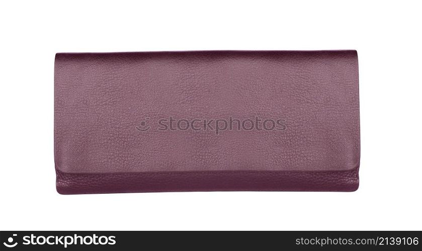 leather wallet isolated on white background. leather wallet isolated on white