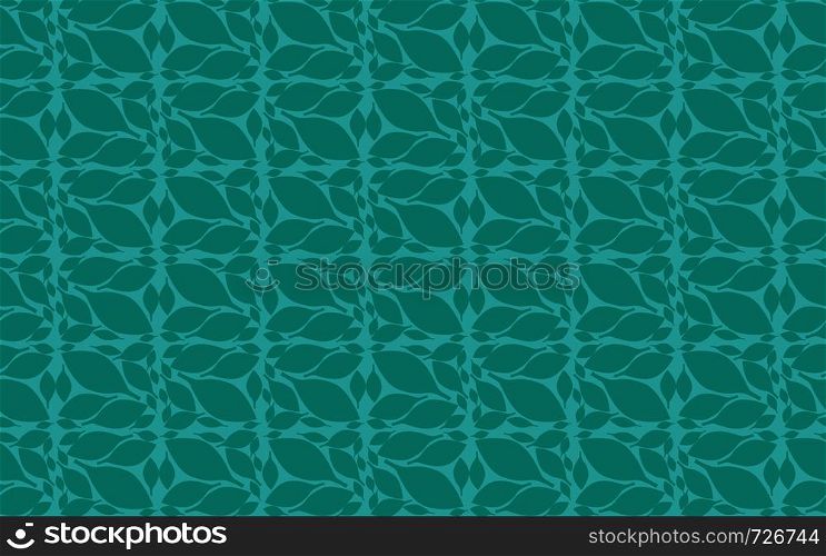 Leaves pattern with endless background, 3D rendering