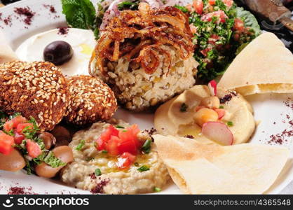 Lebanese food.