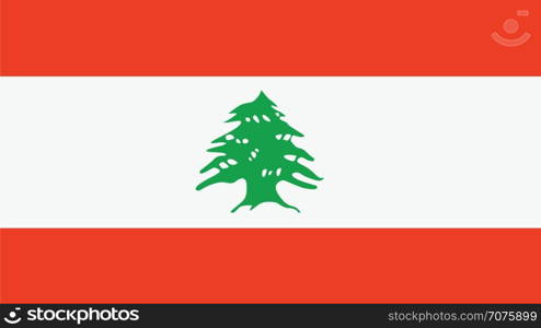 Lebanon Flag for Independence Day and infographic Vector illustration.