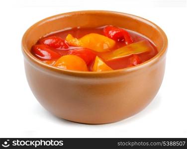 Lecho - stewed vegetables, traditional hungarian food