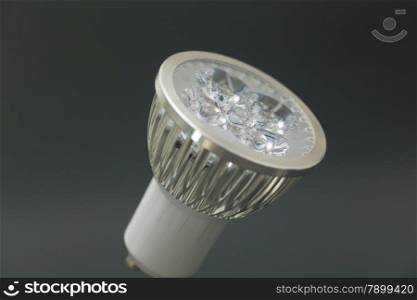 LED bulb in black background