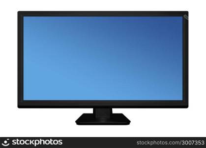 Led or Lcd tv screen isolated on white background