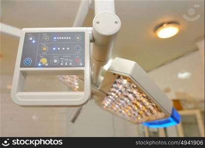 LED surgical lights system in operating room