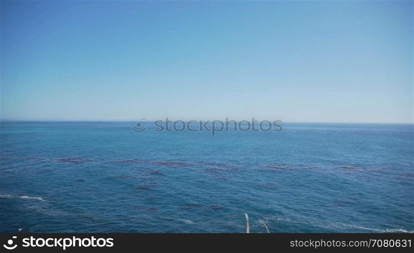 Left pan view of coast along Big Sur