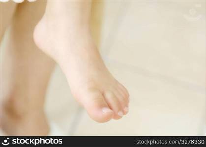 Leg of the infant