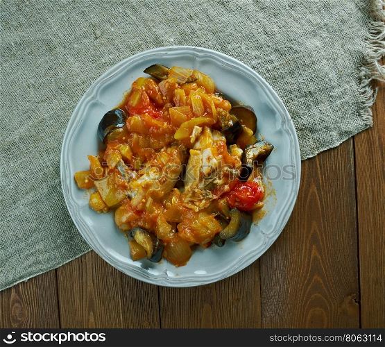Legumes melanges - Mixed vegetables with chicken