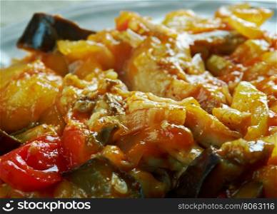 Legumes melanges - Mixed vegetables with chicken