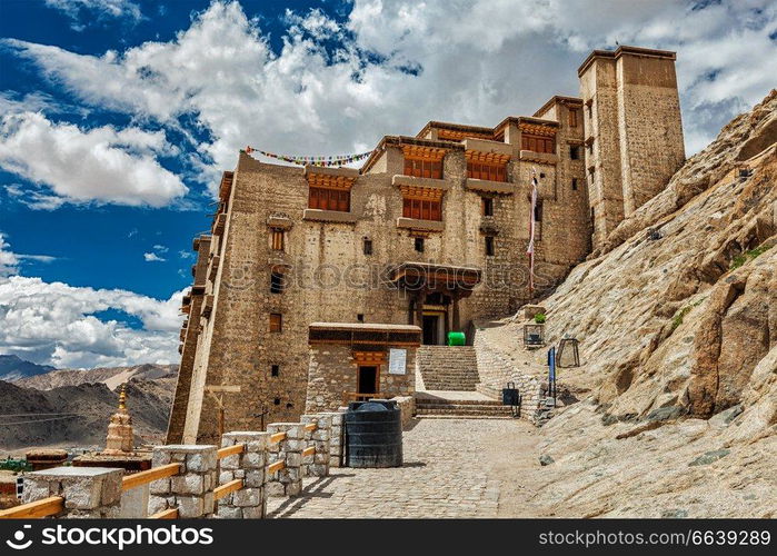 Leh palace in Ladakh, Jammu and Kashmir, India. Leh palace, Ladakh, India