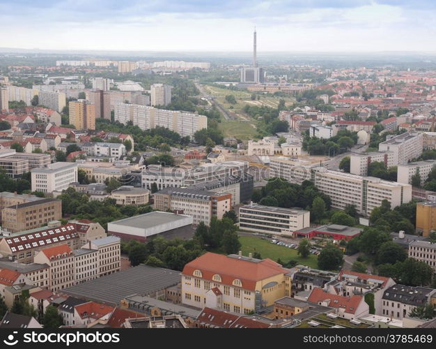 Leipzig aerial view. Aerial view of the city of Leipzig in Germany