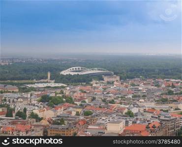 Leipzig aerial view. Aerial view of the city of Leipzig in Germany