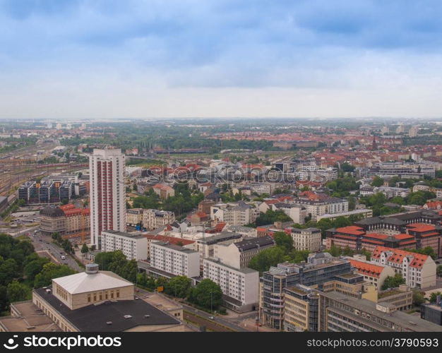 Leipzig aerial view. Aerial view of the city of Leipzig in Germany