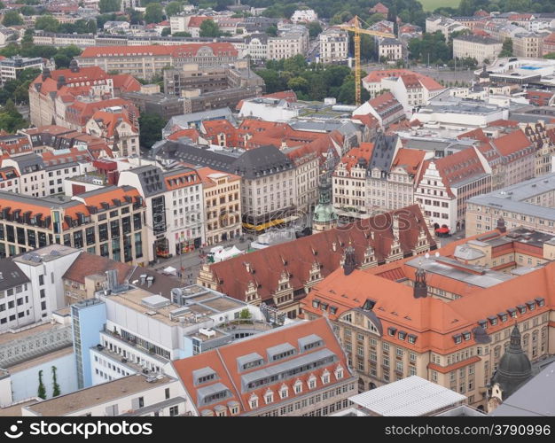 Leipzig aerial view. Aerial view of the city of Leipzig in Germany