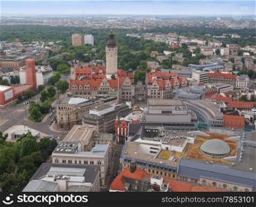 Leipzig aerial view. Aerial view of the city of Leipzig in Germany