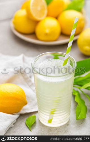 Lemon cocktail with juice.