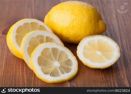 lemon fruit. lemon fruit on a wooden background