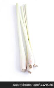 Lemon grass isolated on a white bg