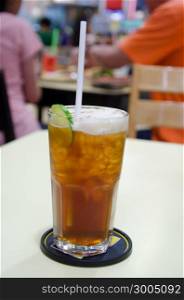 lemon ice tea for refresh and healthy drink