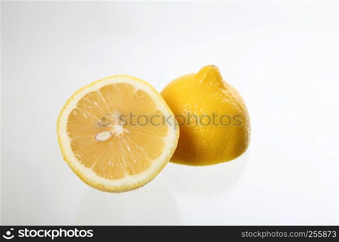 Lemon isolated in white background