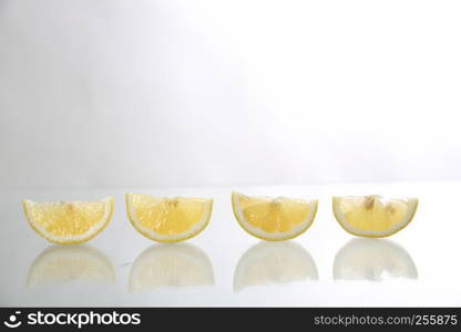 Lemon isolated in white background