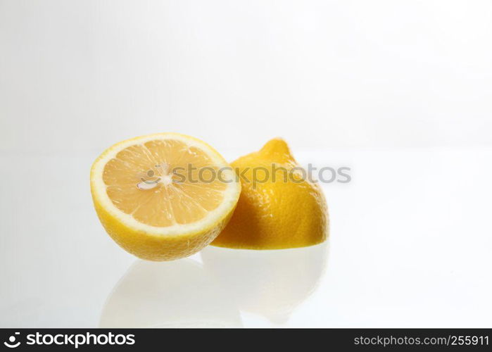 Lemon isolated in white background