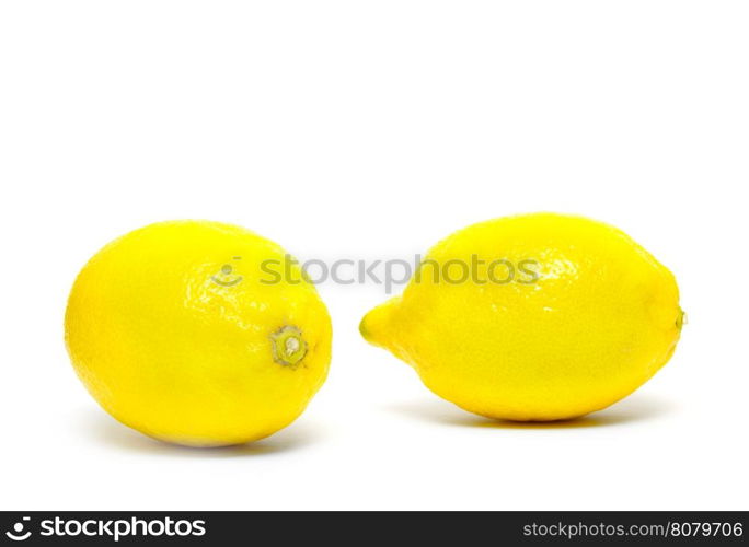 Lemon isolated on white background