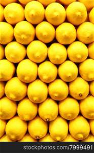 Lemons close-up, may be used as background