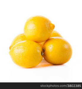 lemons isolated on white