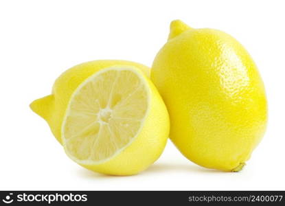 lemons isolated on white background