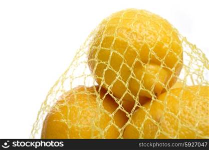 Lemons on white background - studio shot
