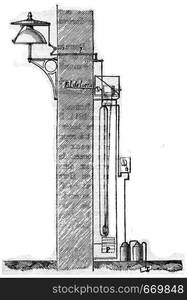 Leopolder bell, vintage engraved illustration. Industrial encyclopedia E.-O. Lami - 1875.