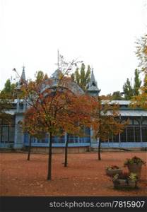 Lermontovs Gallery. Famous places of Pyatigorsk. Autumn