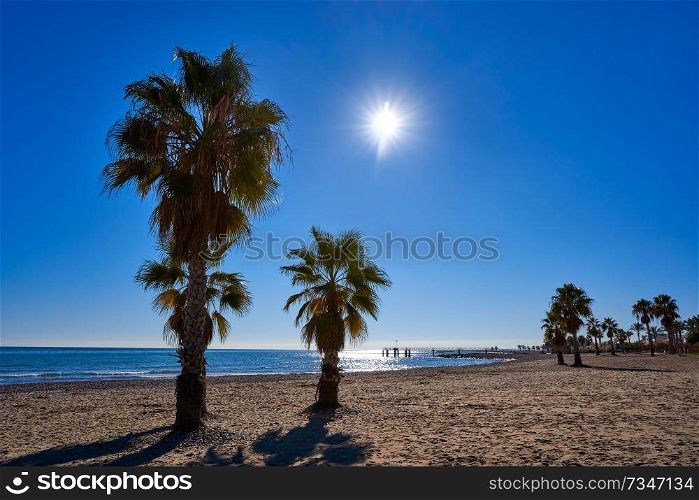 Les Cases playa beach in Xilxes also Chilches of Castellon Spain